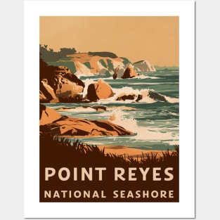 Point Reyes National Seashore Travel Post Posters and Art